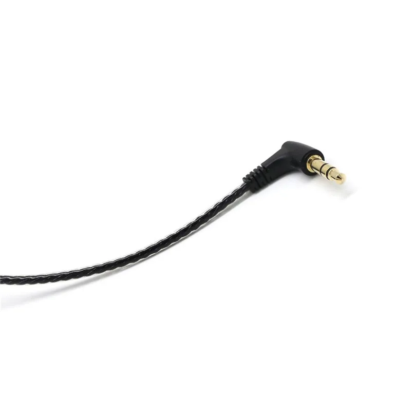 Обновленная гарнитура для наушников посеребренный кабель замены провода IE8I IE80 IE8