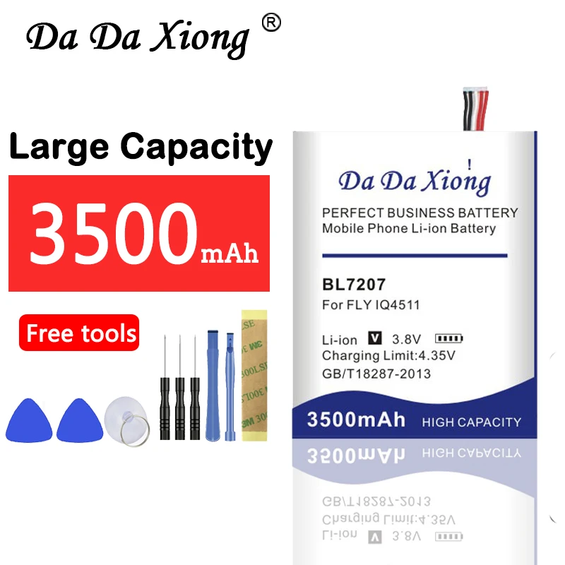 DaDaXiong 3500mAh BL7207 литий-ионный аккумулятор для Телефона FLY IQ4511 | Мобильные телефоны и