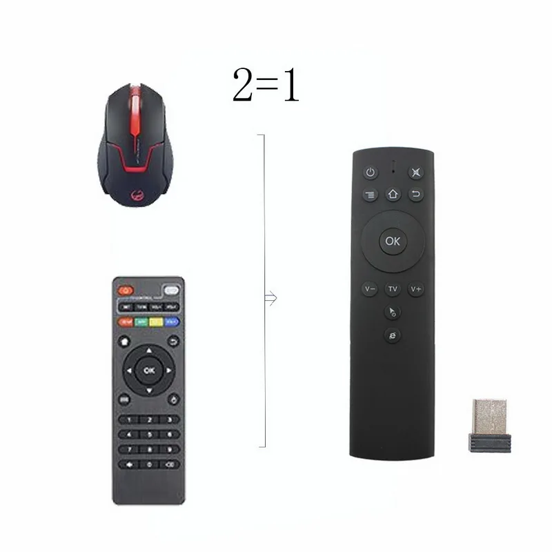 10 шт. пульт дистанционного управления 2 4G для Android TV Box Mini PC 6 осевой с датчиком