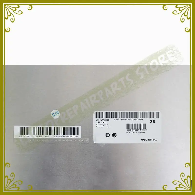 Подлинная 30 дюймов для ноутбука Dell U3014 ЖК экран LM300WQ6 SLA1 LM300WQ6(SL)(A1) Замена дисплея| |