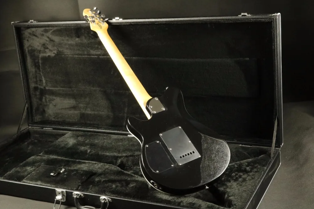 Высокое качество синий стеганый кленовый топ связывающий musicman электрогитара