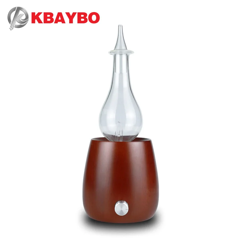 Kbaybo диффузор эфирного масла деревянный и стеклянный рассеиватель для