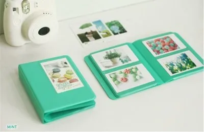 64 кармана мини фотоальбом для Instant Polaroid чехол для фото для Fujifilm Instax Mini Фильм instax Mini Polaroid Альбом - Цвет: dark green