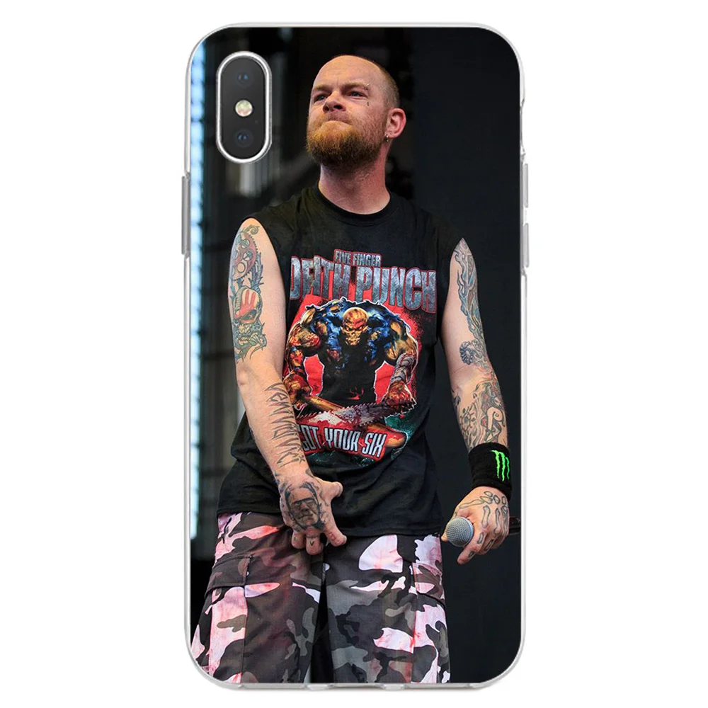 8 IYICAO Five Finger Death Punch FFDP Мягкий силиконовый чехол для iPhone X XR XS MAX 6 6s 7 8 Plus iPhone X iPhone 5 5S SE чехол из ТПУ - Color: 8