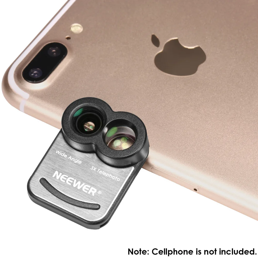Комплект объективов Neewer для iPhone 7 Plus 2 в 1 комплект зажимов камеры сотового