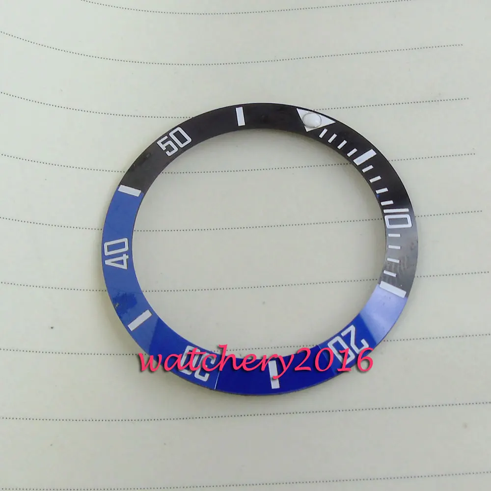 Новинка 39 9 мм Высокое качество светящиеся синие и черные Безель белые цифры