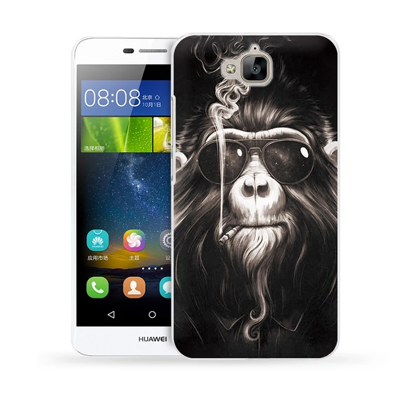 2016 твердый пластик Защитный чехол для Coque huawei Y6 pro Y6pro пластиковая задняя крышка