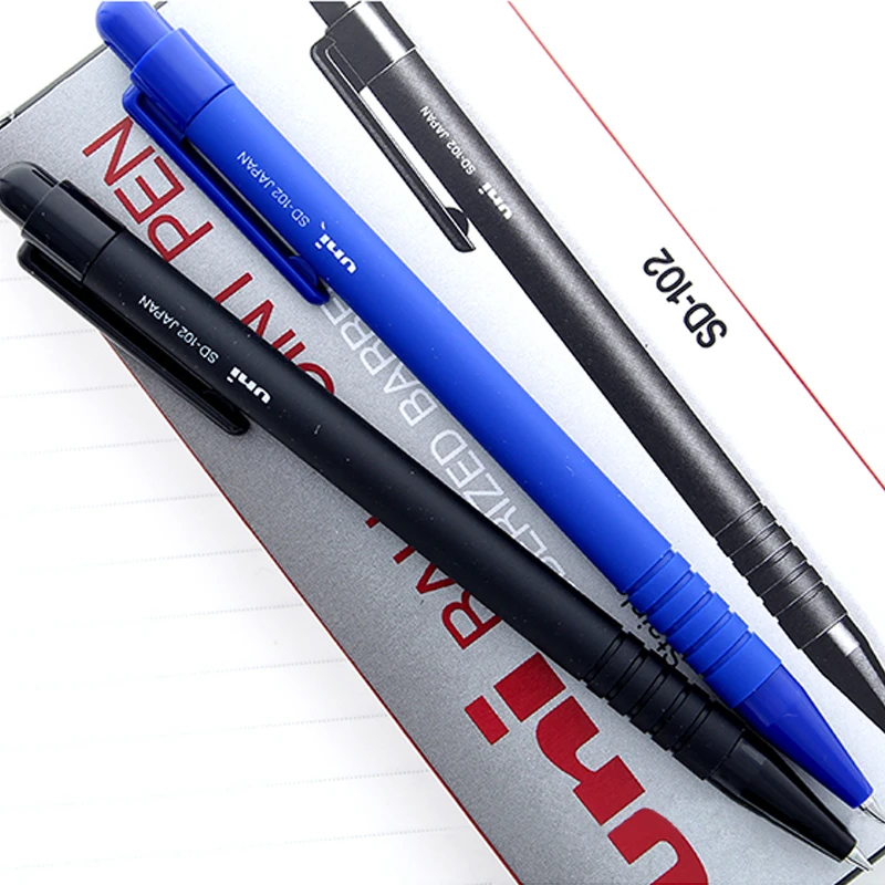 Шариковая ручка Mitsubishi Uni 4 шт./лот с черными и синими чернилами 0 7 мм|writing supplies|ballpoint