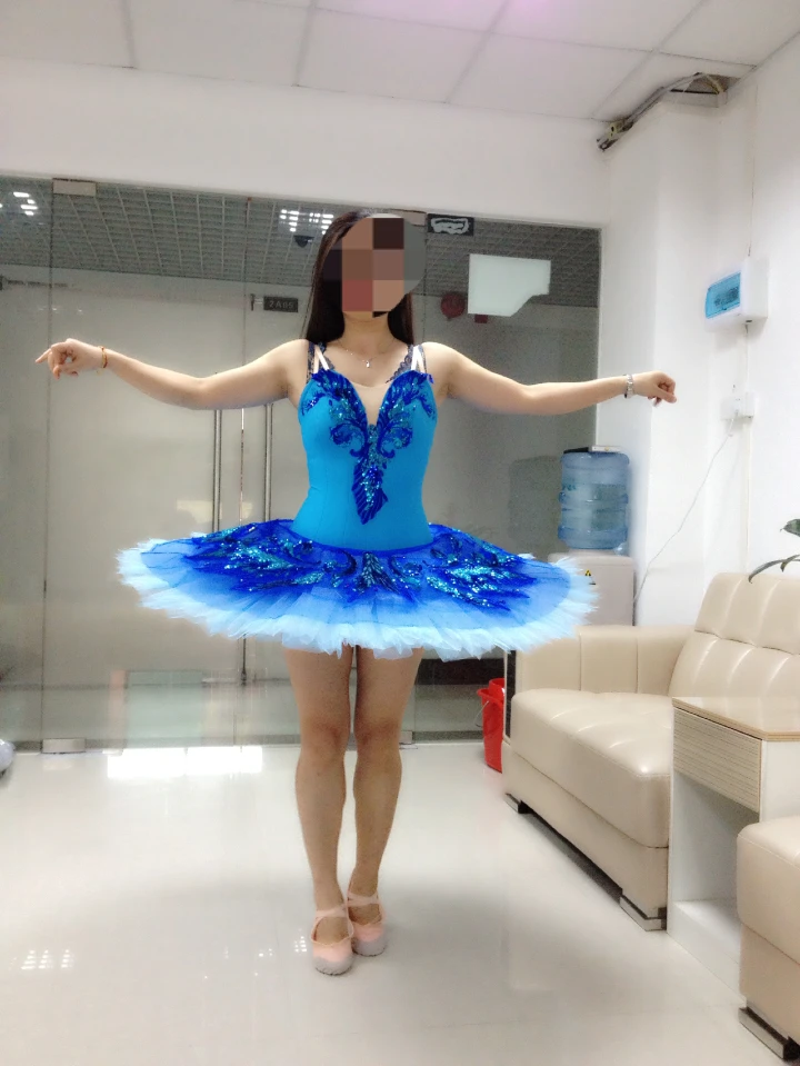 Adult Professional Ballet Tutu Women Blue Bird Role For Performance And Competitiom Show Girls Dance Costumes AT1147 | Тематическая