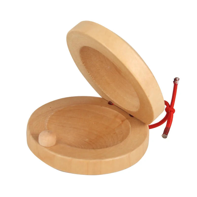 

music instruments castanet child musical instrument toy log wood castanet plate