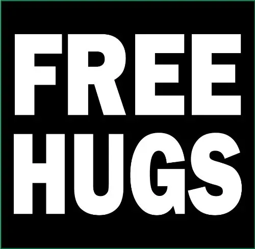 Free Hugs футболка Мода 2017 г. короткая одежда в стиле хип хоп хлопковая с короткими