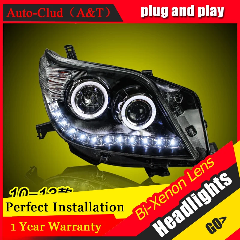 Автомобильный Стайлинг для Toyota PRADO светодиодсветильник фары s Angel eye светодиодные