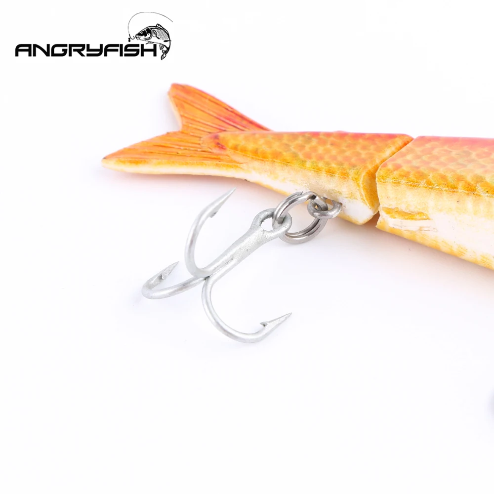 ANGRYFISH горячая Распродажа 80 мм 8 г рыболовные приманки 3 сегмента Реалистичная