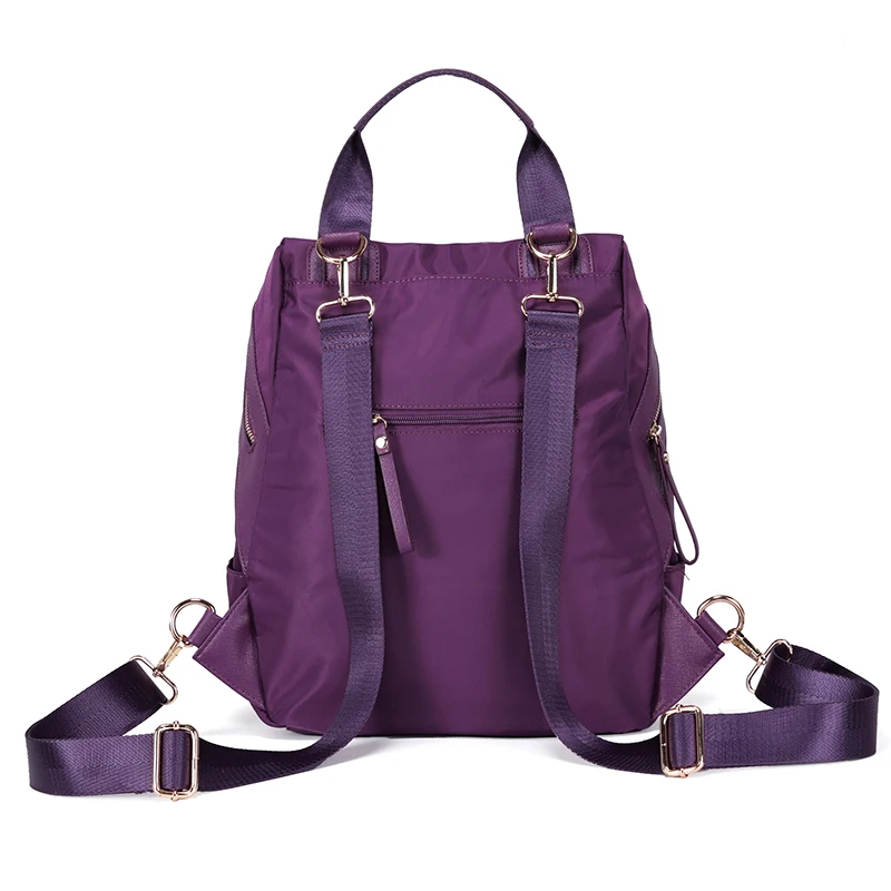 Kangrow нейлон Для женщин Повседневное Daypacks фиолетовый рюкзак сплошной рюкзаки Mochila