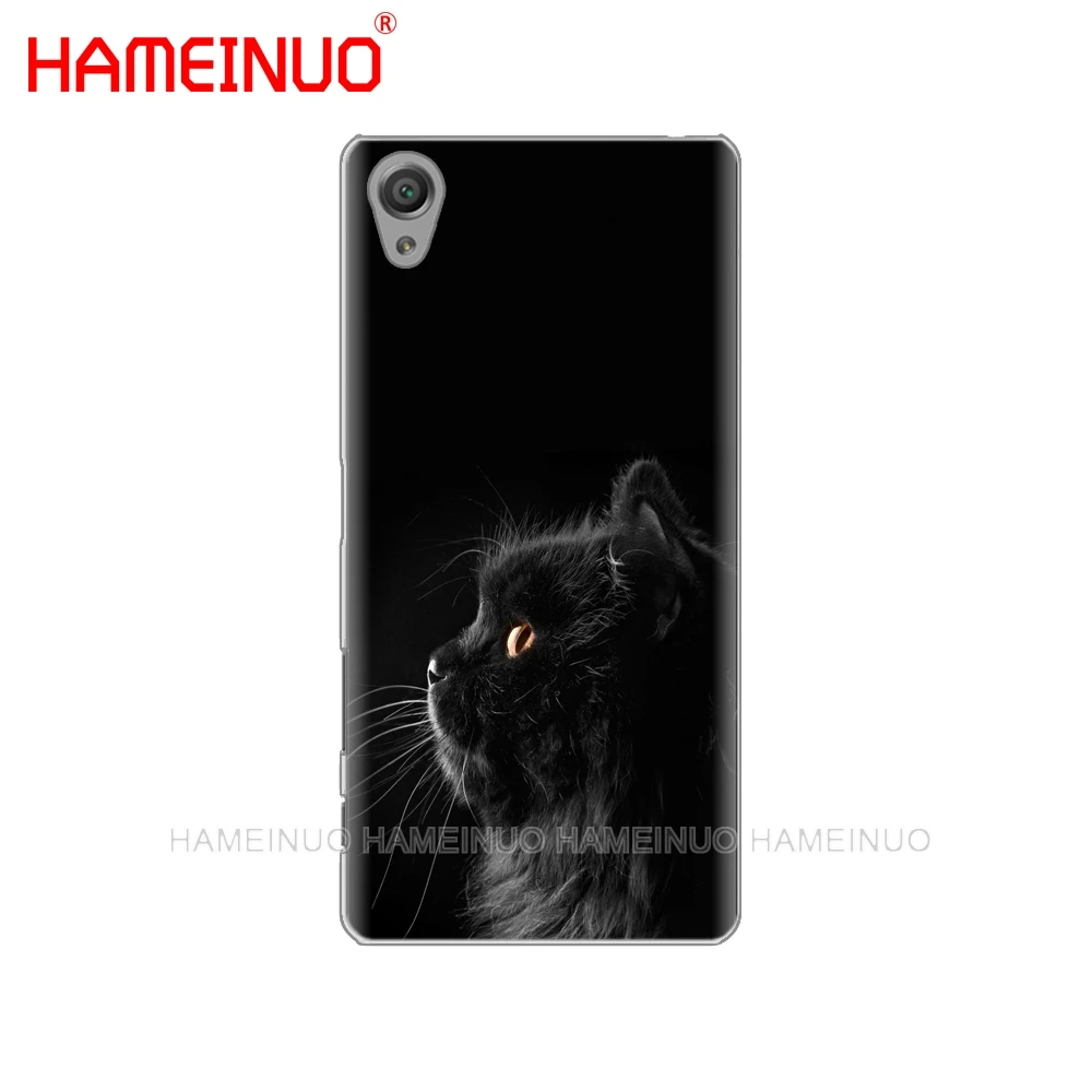 HAMEINUO черная кошка, глаз на крышка чехол для телефона для sony xperia z2 z3 z4 z5 mini плюс aqua M4 M5 E4 E5 E6 C4 C5