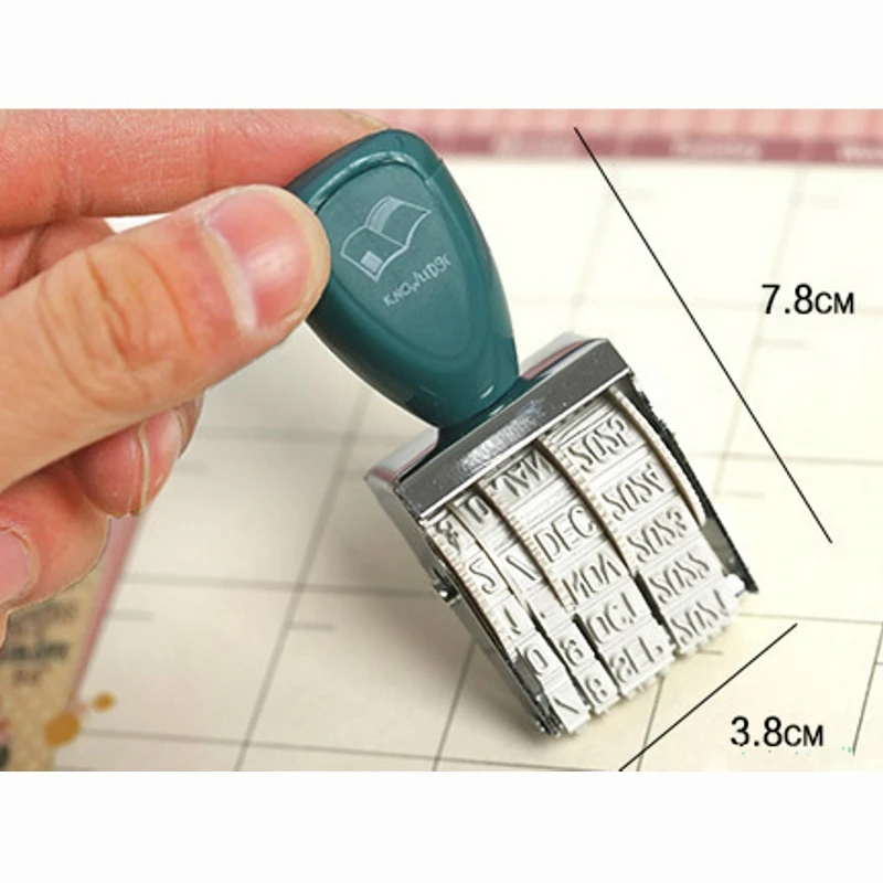 DIY дневник альбом Скрапбукинг Канцелярские винтажные пластиковые штампы месяц