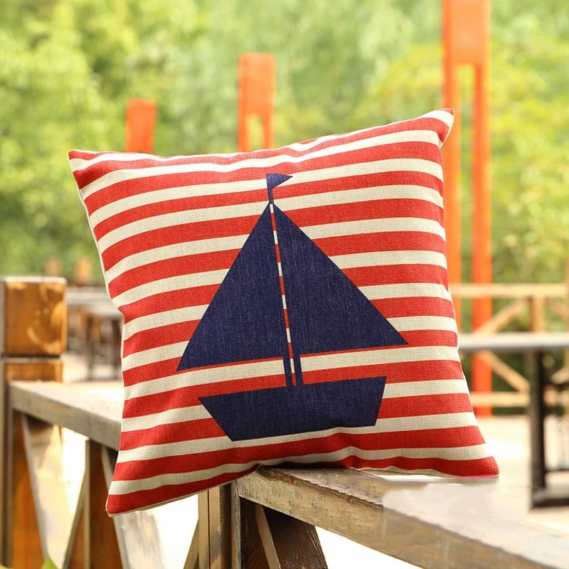 Парусная лодка анкерная Подушка Чехлы хлопковый льняной спасательный буй темно