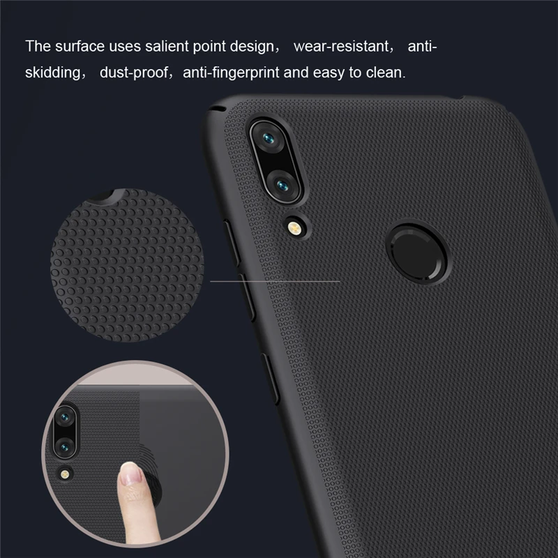 Nillkin для Huawei Y7 Prime чехол жесткий чехол из поликарбоната матовый щит ультра тонкий чехол для телефона Huawei Y7 задняя крышка Щит