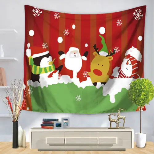 

Christmas Party Tapestry Wall Hanging Tapestry Hippie Throw Bedspread Home house Decoration