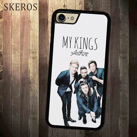 SKEROS One Direction мои короли чехол для телефонов Чехол iPhone X 4 4S 5 5S 6 6s 7 8 plus A208A |