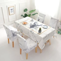 christmas deer waterproof tablecloth wholesale table cloth wedding party home hotel decoration table chair covers set