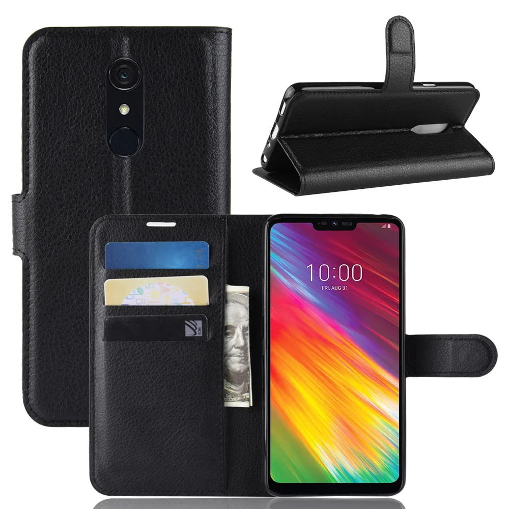 Роскошный кожаный чехол книжка baisxst для LG G7 с подставкой G7|Чехлы-книжки| |