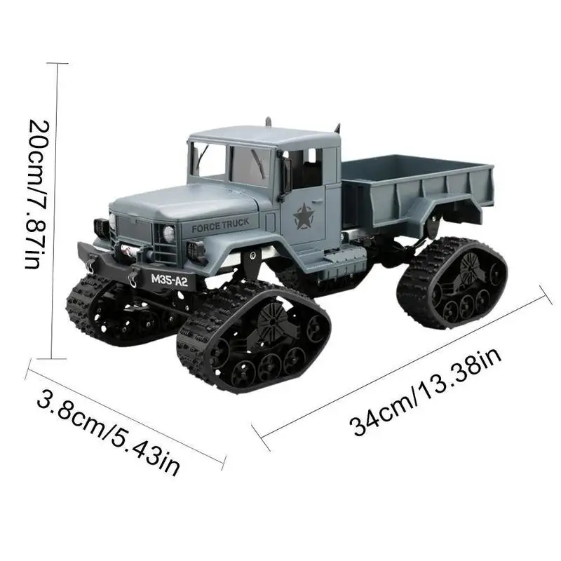 Грузовик с дистанционным управлением 4 колеса внедорожник RC 1/16 военные сменные