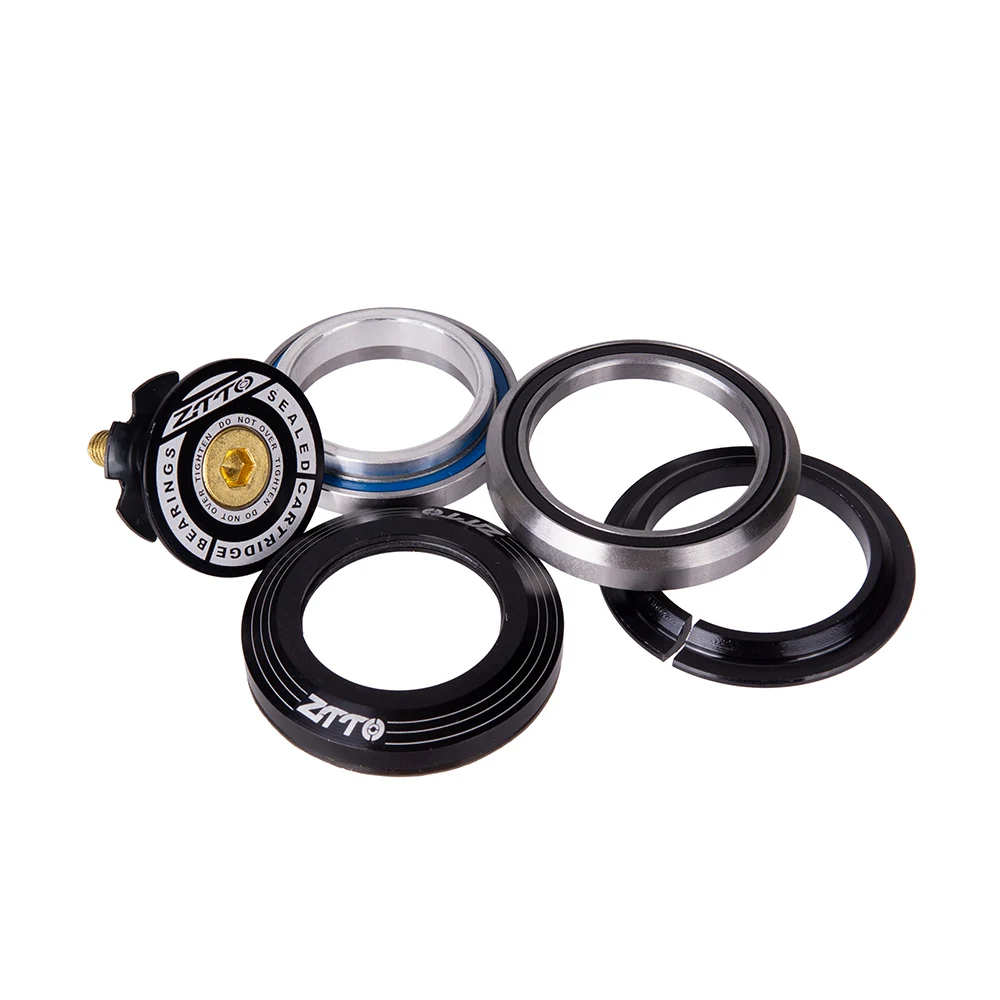 

ZTTO 4247T Bicycle Bearing Headset 42mm 47mm 1 1/8"-1 1/4" 1.25 inch 33mm Tapered Tube fork IS42 IS47 Integrated Angular Contact