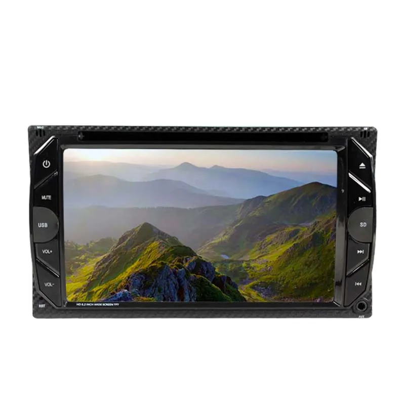 2 Din 6 &quotавтомобильный DVD двойной Автомобильный видео плеер Аудио с поддержкой