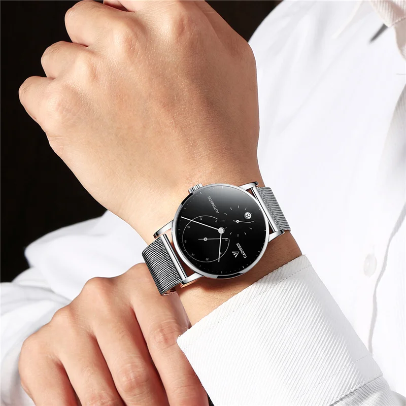Часы Reloj Hombre мужские механические автоматические водонепроницаемые брендовые