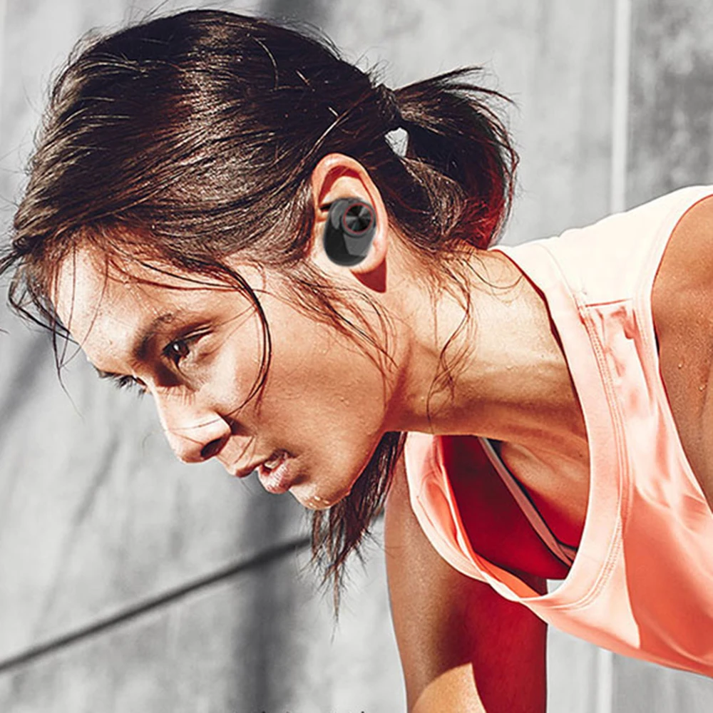 TWS наушники Bluetooth 5 0 Мини Беспроводная гарнитура с микрофоном зарядная коробка