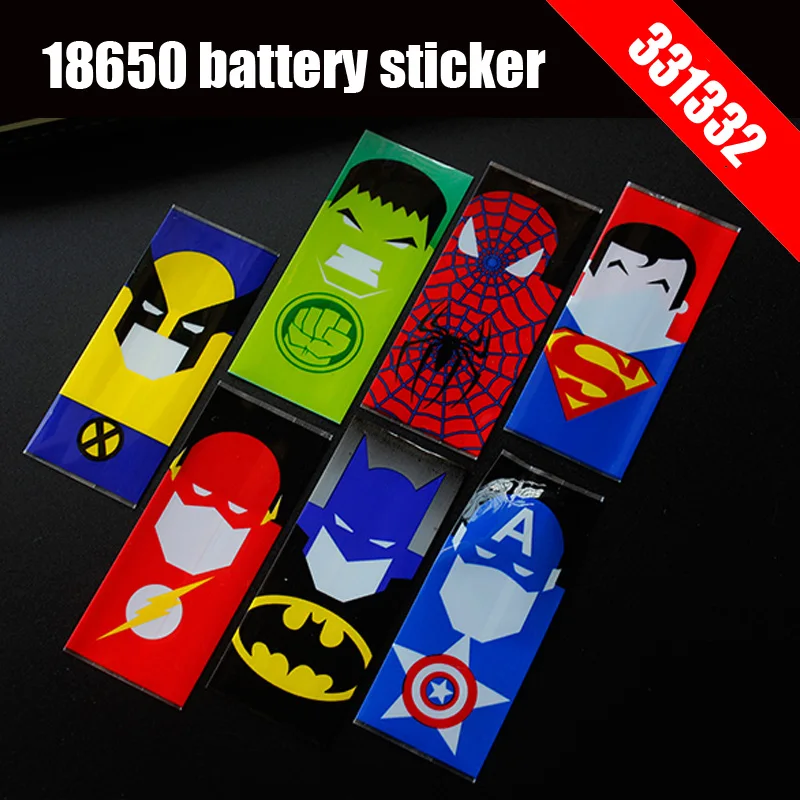 Оригинальная защитная пленка 331332 оболочка для батарей 18650 super hero наклейка батареи