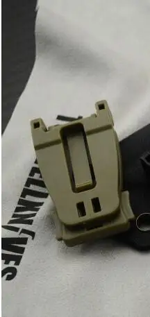 Открытый EDC нож K оболочка Molle Зажим для ремня Сумка зажим пом зеленый, коричневый, черный - Цвет: brown