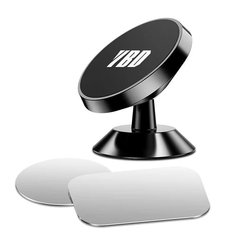 Black No Box YBD магнитный автомобильный держатель для телефона для iPhone XS X samsung, магнитный автомобильный держатель для телефона в автомобиле, держатель для мобильного телефона, подставка - Цвет: Black No Box