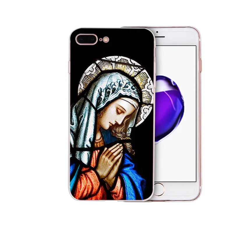 Мягкий силиконовый чехол IMIDO с изображением девы Марии для iphone x xs xr xsmax 7/8plus 6s/6plus 5s