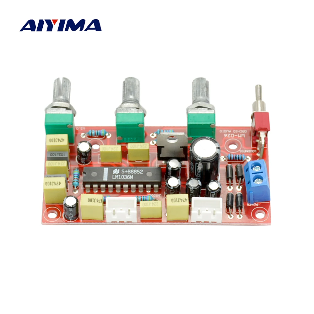Aiyima HIFI лихорадка LM1036 предусилитель тональная плата Низкие/высокие частоты объем