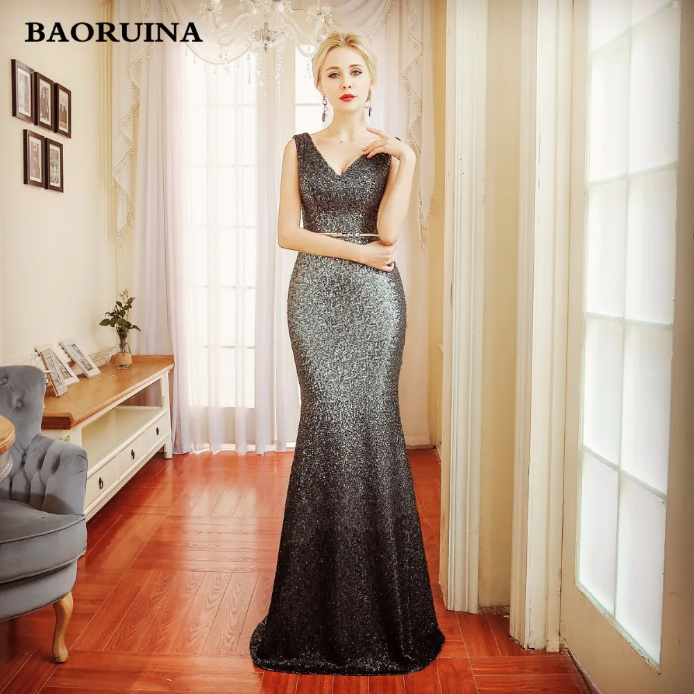 Heavy Beading Evening Dresses 2018 New Styles Sexy Big V-Neck Backless Floor Length Long For Women | Свадьбы и торжества