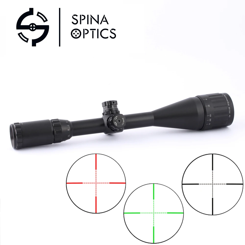 SPINA Оптика прицел охота 4 16X50 красный/зеленый/Синий mil dot оптический снайпер