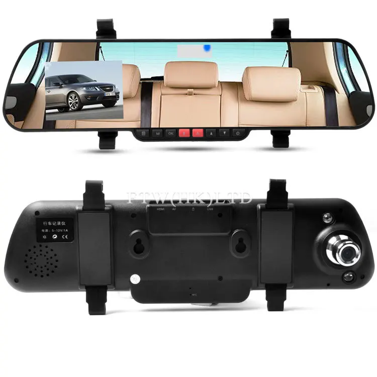 2.7-дюймовый ЖК-экран X11 заднего вида автомобильная видеорегистратор-зеркало с камерой 1920*1080P+162° широкий объектив+опциональный Bluetooth+двойное F8 суперночное видение