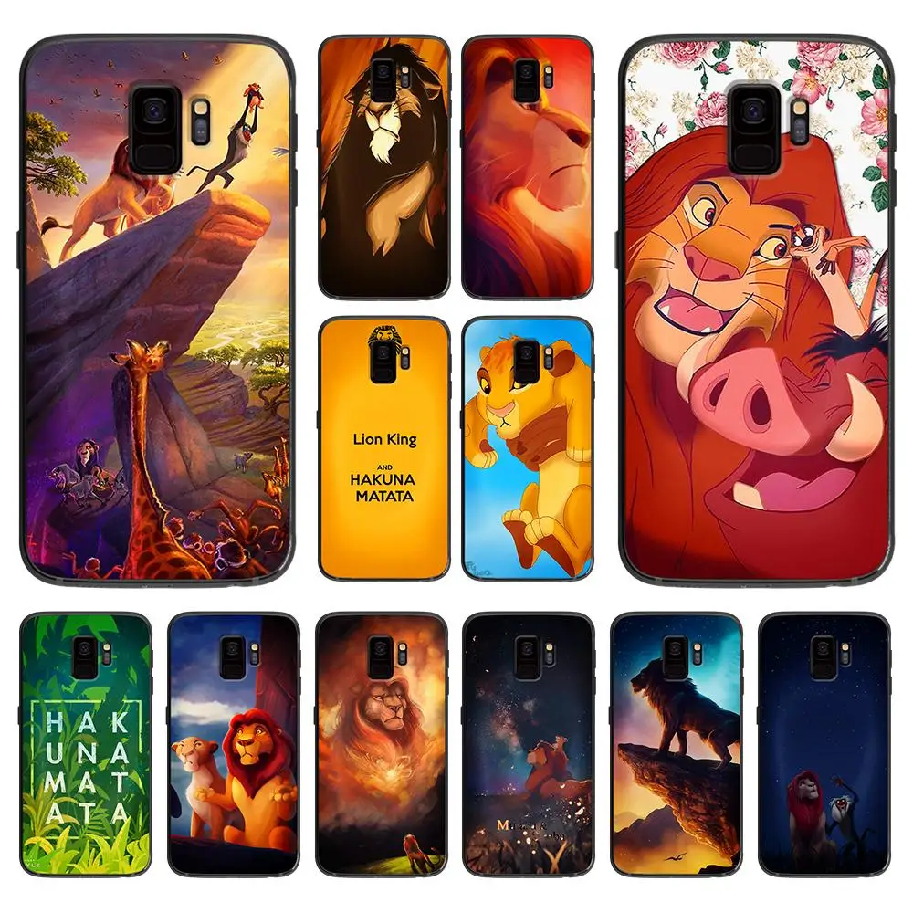Мягкий чехол для телефона Hakuna Matata Lion King Samsung Galaxy S6 S7 S8 S9 S10e Plus Note 8 9|Чехлы-накладки| |
