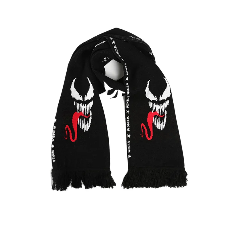 Высокое качество длинный шарф фильм Marvel Venom L200 * W28cm для Для мужчин женщин