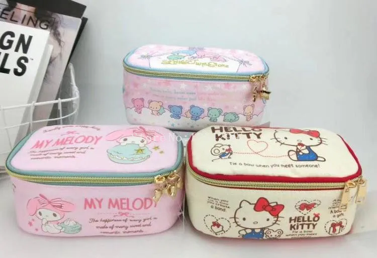 Новые модные детские холщовые косметички для девочек My Melody Little Twin Stars, чехлы для детей