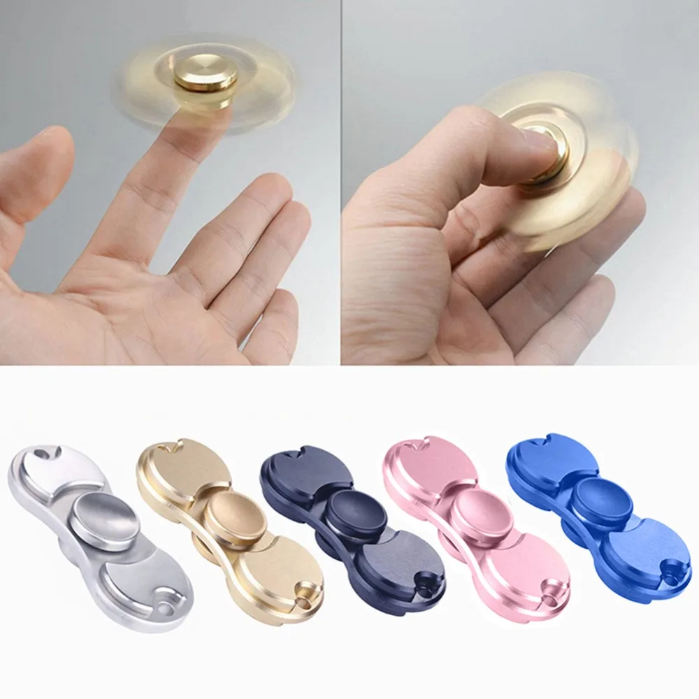 3Pcs Hot Sale Metal Alloy Hand Spinner Fidget Toys Ball Desk Focus EDC Black Siliver Rose Gold Color Games #232807 | Игрушки и хобби