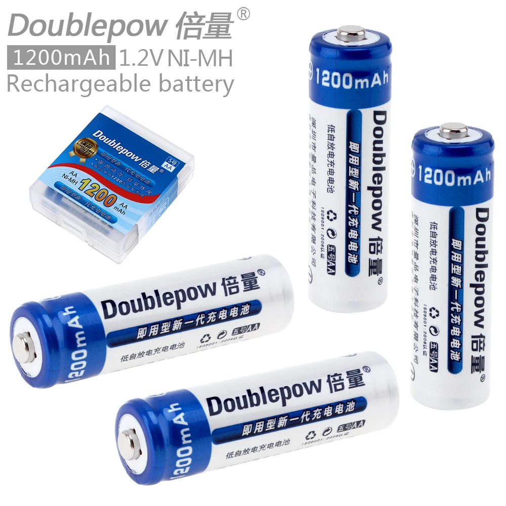 4 шт./лот Doublepow LSD AA Аккумуляторная батарея 1200 мАч 1 2 в Ni MH никель кадмиевые