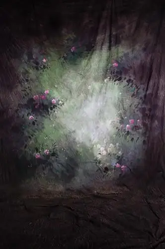 Фон для фотостудии 100% хлопок ручная роспись фэнтези Зеленый Муслин цветы свадьбы