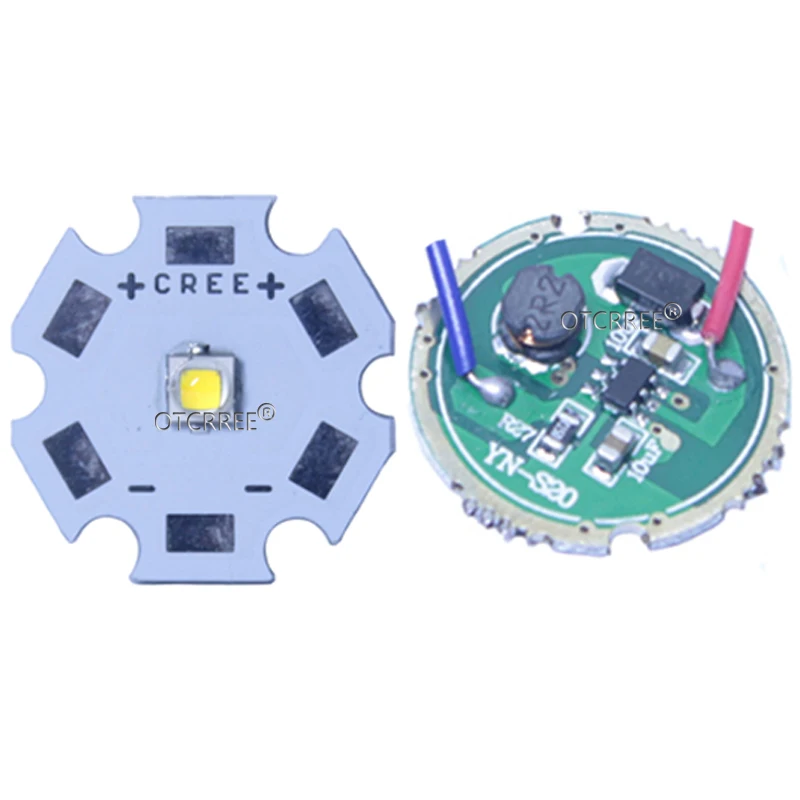 1 комплект Cree XTE XPE для светодиодной лампы XPG2 XBD XRE с 3 7 В Вт 16 мм 20 режим
