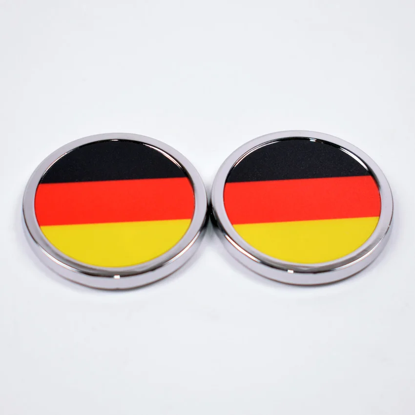 

2Pcs/lot Auto Germany German Flag Car Fender Tail Trunk Emblem Badge Sticker For Volkswagen Golf Jetta Car-styling Universal