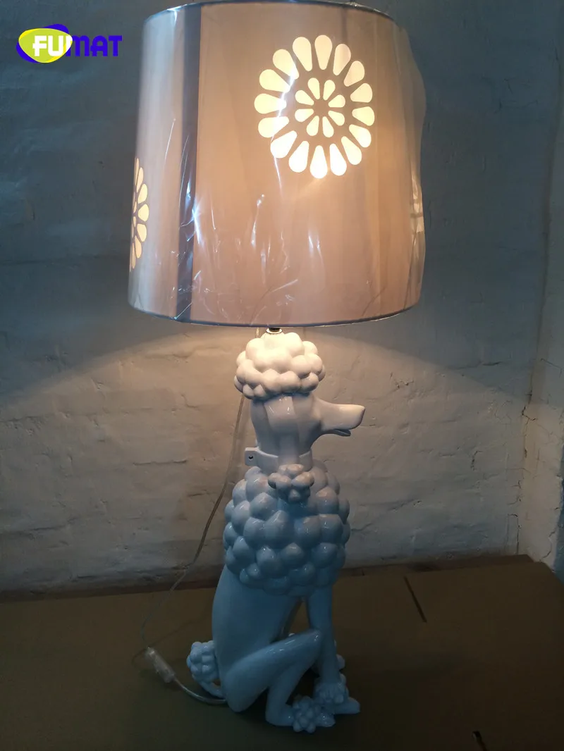 Фумат Современный арт деко пудель настольная лампа гостиная прикроватная для