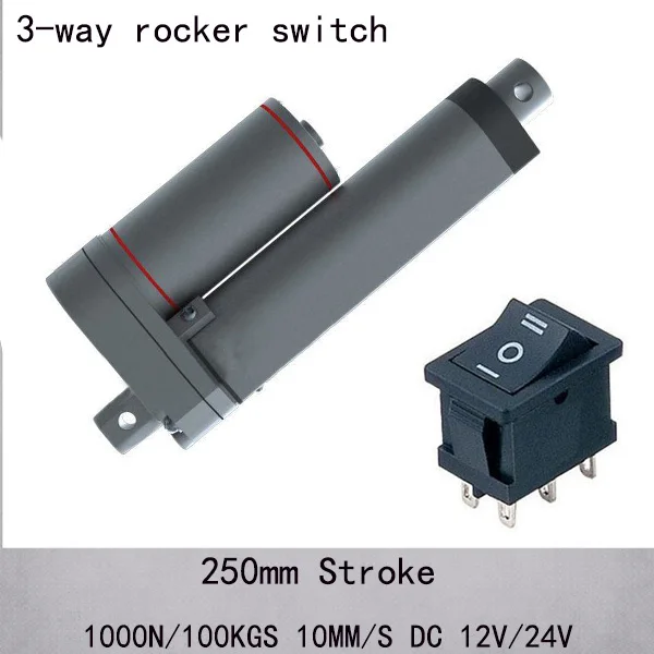 Линейный привод н/100 кг электрический линейный 12 В С трехходовым переключателем |