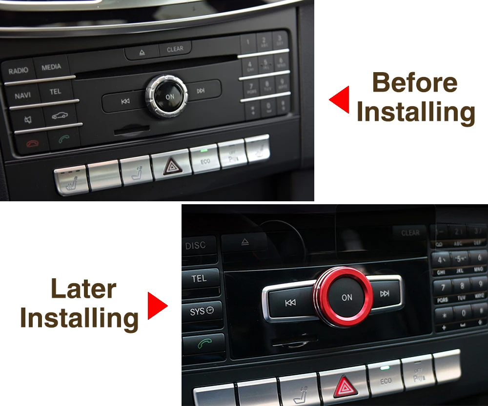 Алюминиевый Регулятор громкости автомобиля подходит для Mercedes Benz A Class B E GLK GLA CLA GLE